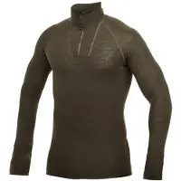 Woolpower Skipullover Zip Turtleneck Lite Pine Green Unisex-XXL