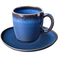 Like. by Villeroy & Boch Lave Kaffeetasse mit Untertasse