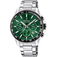 Festina Timeless Chrono herren Uhr Silber F20560/4