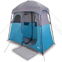 vidaXL Duschzelt 2 Personen Blau Wasserdicht