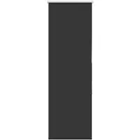 vidaXL Verdunkelungsrollo Schwarz 50x150 cm Stoffbreite 45,7 cm