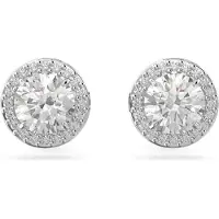 Swarovski Constella Silberfarbene Ohrknöpfe 5636269