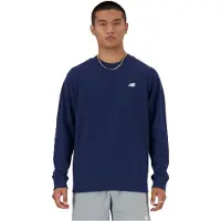New Balance Pullover Sport Essentials French Terry Crew Herren Navy Blue-XL