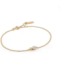 Ania Haie Spaced Out 925 Sterling Silberen Goldfarbene Armband AH-B045-01G-CZ