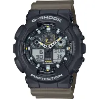 Casio GA-100TU-1A3ER G-Shock Classic Herrenuhr Oliv/Schwarz