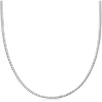 Ania Haie Halsketten - 925er Sterlingsilber Flat Snake Chain - Gr. unisize - in Silber - für Damen