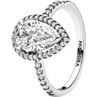 Pandora 193012C01 Ring für Damen Funkelnde Birne mit Heiligenschein Groß