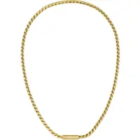 HUGO BOSS Goldfarbene Halskette mit geflochtener Kette Grösse ONESI