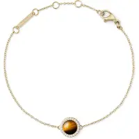 Daniel Wellington Armband - Audrey Tiger Eye Armband - Gr. ONE SIZE - in Gold - für Damen