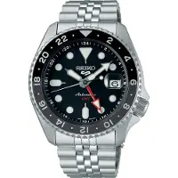 Seiko SSK001K1 Herrenuhr GMT Edelstahl schwarz