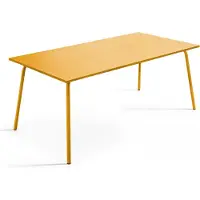 Oviala Metallgartentisch-8-Sitzer GELB - Palavas
