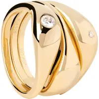 PDPaola AN01-994 Damen-Ringset Sugar Silber vergoldet