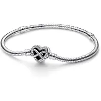 Pandora 592645C01 Damenarmband Silber Funkelndes Unendlichkeits-Herz