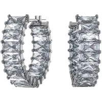 Swarovski Matrix Silberfarbene Ohrringe 5658650