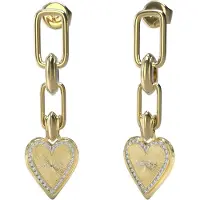 GUESS Love Me Tender Goldfarbene Ohrhänger JUBE03236JWYGT-U