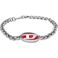 Diesel Steel Silberfarbene Armband DX1445040