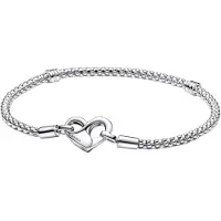 Pandora 592453C00 Charm-Armband für Damen Silber 925 Nietenkette