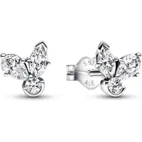 Pandora 'Herbarium Cluster' Damen Ohrstecker aus 925er Sterlingsilber - Silber 292406C01
