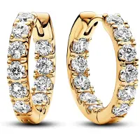 Pandora Timeless Goldfarbene Ohrringe 263002C01 mit 585er Golden Plattierung