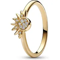 Pandora 162674C01 Damen-Ring Himmlisch Funkelnde Sonne