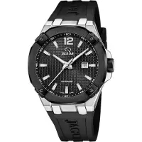 Jaguar J1019/2 DIPLOMATIC Uhr Herrenuhr Silikon Datum schwarz