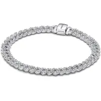 Pandora 593008C01 Damen-Armband Silber Zeitloses Pavé