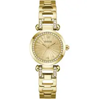GUESS Damen Uhr Armbanduhr GB GINGER GW0869L4 Edelstahl gold