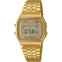 Casio Uhr A158WETG-9AEF Goldfarbene Quartz Digitaluhr Herrenuhr Damenuhr