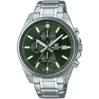 Casio Herrenuhr EFV-610D-3CVUEF Silber Grün