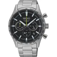 Seiko SSB413P1 Herren-Chronograph Stahl/Schwarz