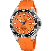 Festina Herren Uhr Casual Silikon Armbanduhr orange UF20664/4