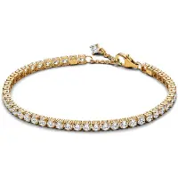 Pandora 561469C01 Funkelndes Tennisarmband Goldfarben