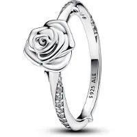 Pandora 193215C01 Damenring Blühende Rose Silber