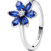 Pandora 193000C01 Damen-Ring Funkelndes Herbarium Blau