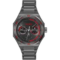 HUGO #GRAIL SPORT Schwarz beschichtete Uhr mit tonalem Zifferblatt Grösse ONESI