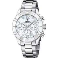 Festina Damen Uhr Casual Edelstahl Armbanduhr silber UF20603/1