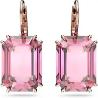 Swarovski RoséGoldfarbene Ohrhänger mit Rosa Kristal 5619502