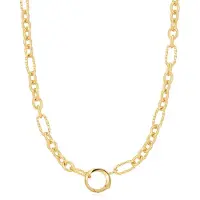 Ania Haie Pop Charms 925 Sterling Silberen Goldfarbene Kette AH-N048-03G