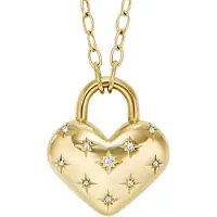 Fossil Halskette - Kette - Gr. unisize - in Gold - für Damen