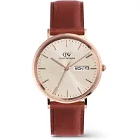 Daniel Wellington Nur Zeit Braun Kollektion Classic day display - frau