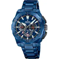 Festina Herrenuhr Chrono Bike Armbanduhr Edelstahl blau UF20729/1