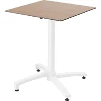 Oviala Gartentisch 60 x 60 cm neigbar Eiche hell furniert - Opéra