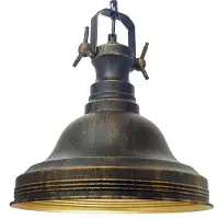 Bamyum Pendelleuchte I Ulmete I Ø 30, Wohnzimmer, Esstisch Vintage Industrial, Kupferfarbe Vintage Deckenlampe