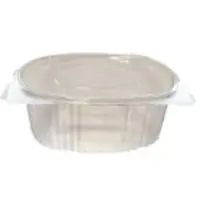 Multi Plastbaeger Verive 750 ml oval haengslet låg 172x144x62 mm RPET Klar,10 ps x 50 stk/krt