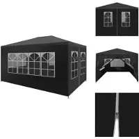 vidaXL Partyzelt 3x4 m Anthrazit - Pavillons & Partyzelte