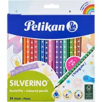 Pelikan Buntstifte SILVERINO 3-eckig dünn BD24LN 24Stk.
