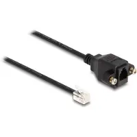 DeLOCK Kabel RJ10 Stecker zu RJ10 Buchse zum Einbau 30 cm sc