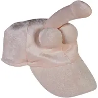 Huismerk Plüschmütze mit Penis - Zubehör für Junggesellinnenabschiede