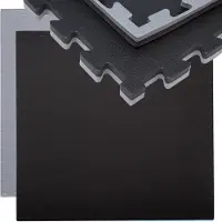Eyepower 90x90cm Trainingsmatte mit Rand - 20mm Bodenschutz-Matte