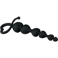 EasyToys - anale Perlen-Dildo (schwarz)